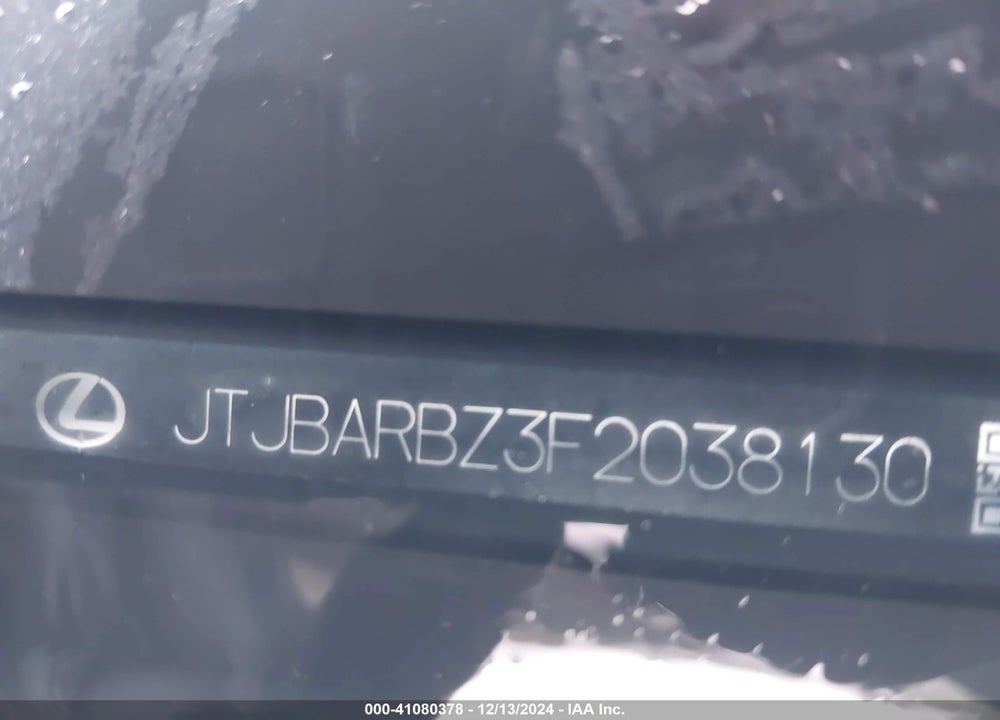 2015 LEXUS NX 200T F SPORT VIN: JTJBARBZ3F2038130