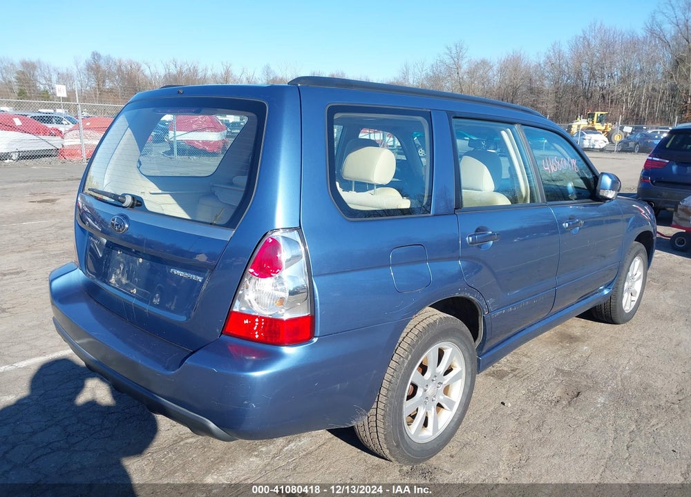 2007 SUBARU FORESTER 2.5X VIN: JF1SG65687H709331