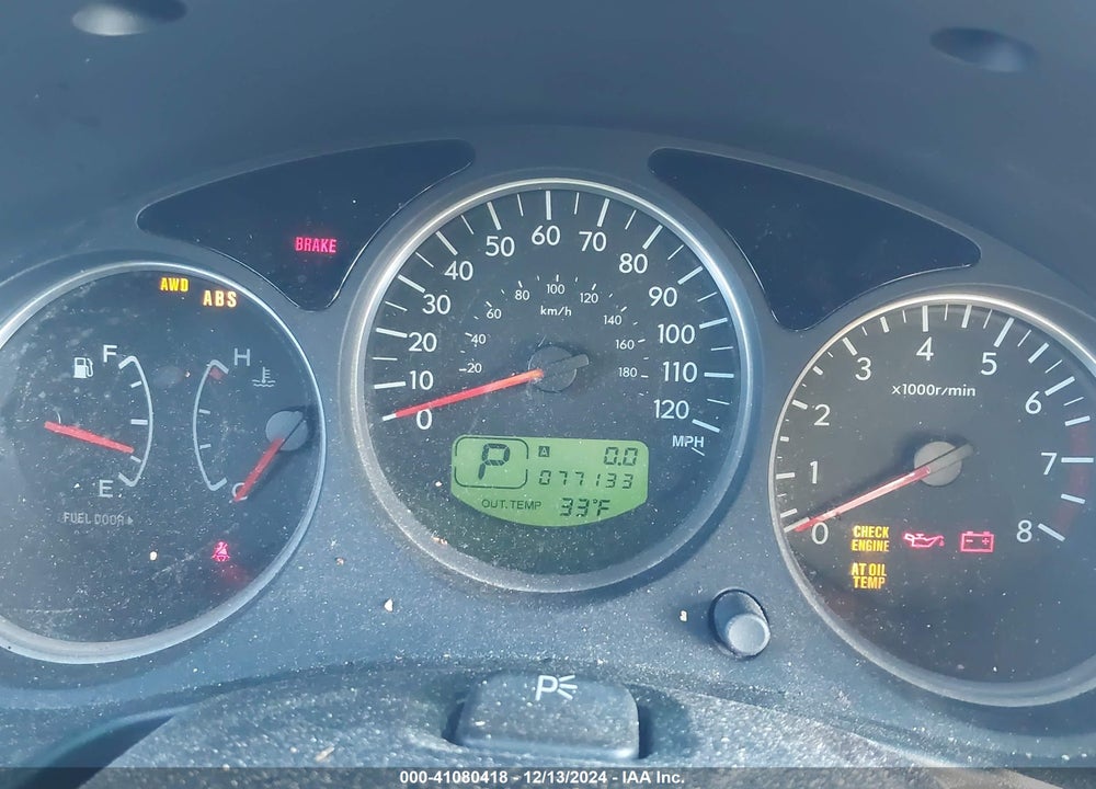 2007 SUBARU FORESTER 2.5X VIN: JF1SG65687H709331