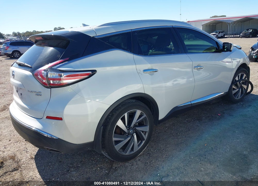 2016 NISSAN MURANO PLATINUM VIN: 5N1AZ2MH5GN112470