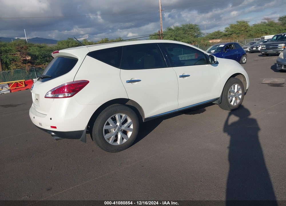 2011 NISSAN MURANO S VIN: JN8AZ1MU7BW069110
