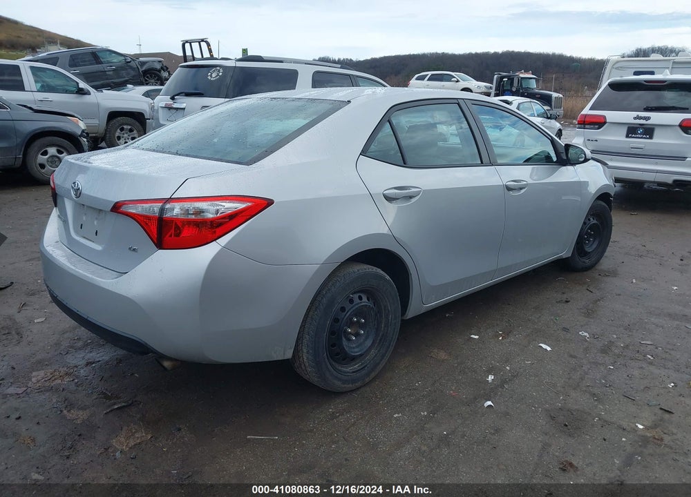 2016 TOYOTA COROLLA LE VIN: 2T1BURHE9GC712217