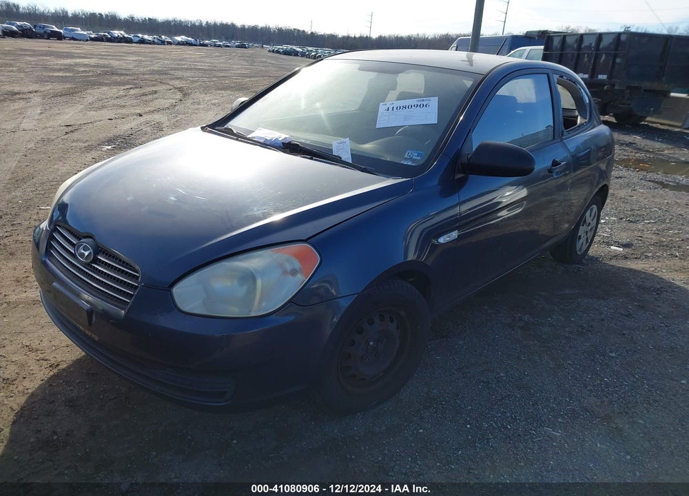 2007 HYUNDAI ACCENT GS VIN: KMHCM36C27U019328