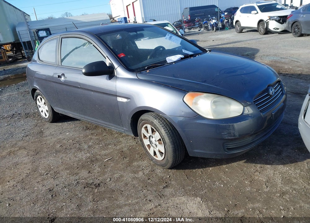 2007 HYUNDAI ACCENT GS VIN: KMHCM36C27U019328