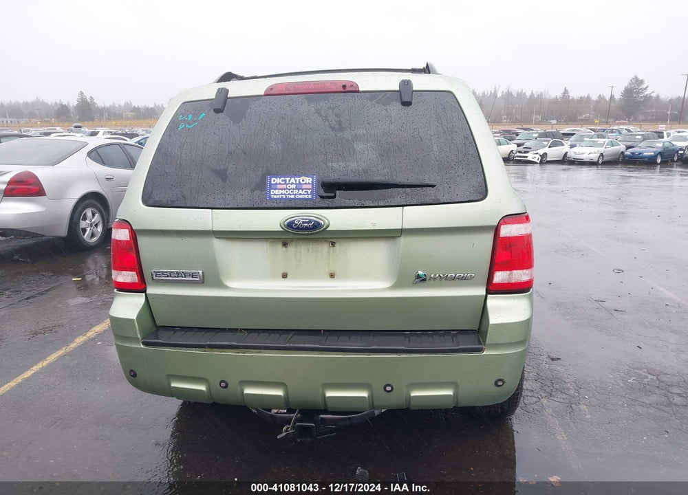 2008 FORD ESCAPE HYBRID VIN: 1FMCU59H48KD74050