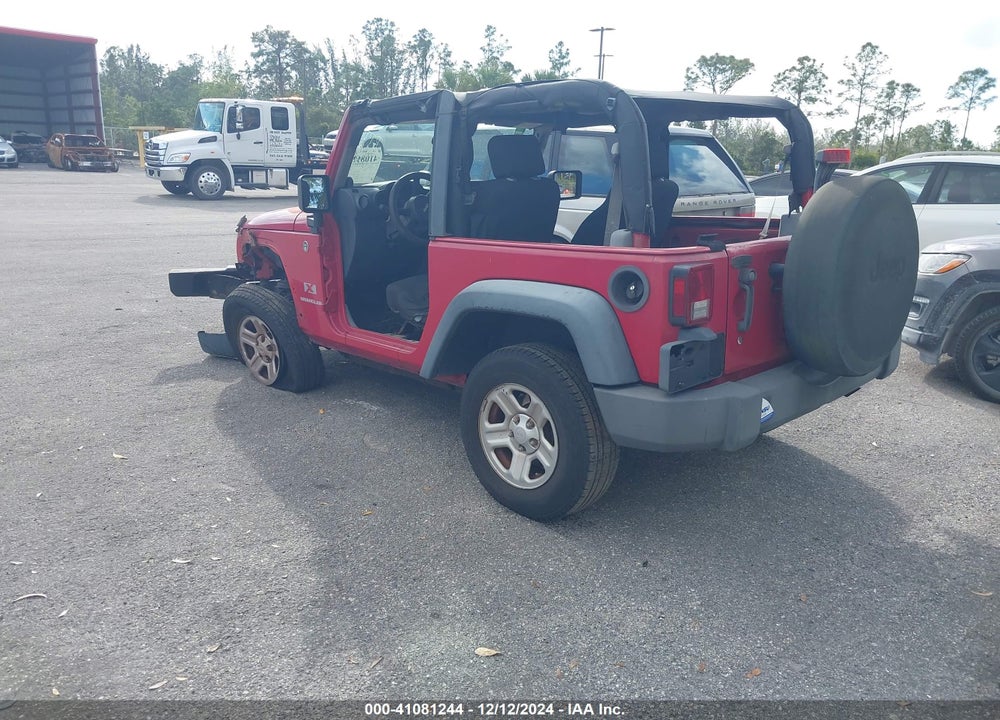2008 JEEP WRANGLER X VIN: 1J4FA24168L632561
