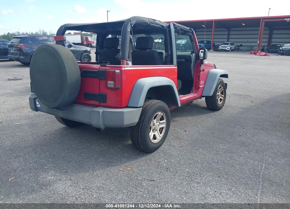2008 JEEP WRANGLER X VIN: 1J4FA24168L632561