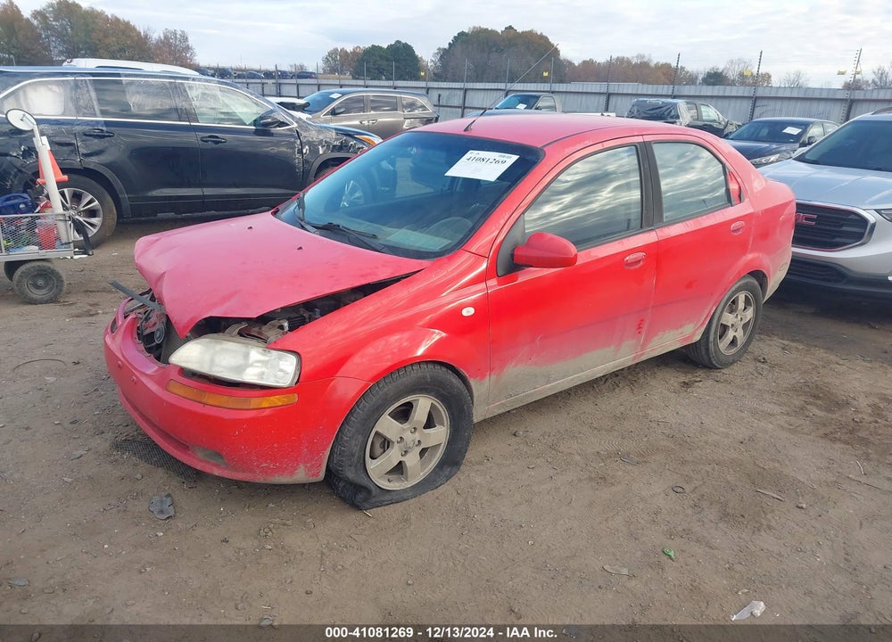 2006 CHEVROLET AVEO LS VIN: KL1TD56606B561930