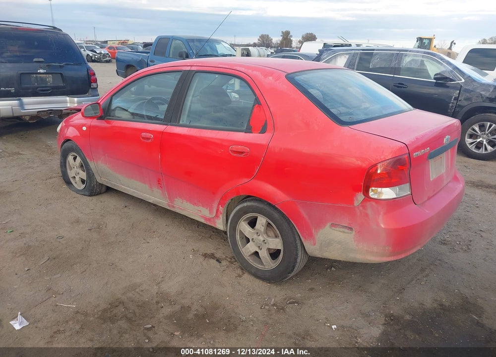 2006 CHEVROLET AVEO LS VIN: KL1TD56606B561930