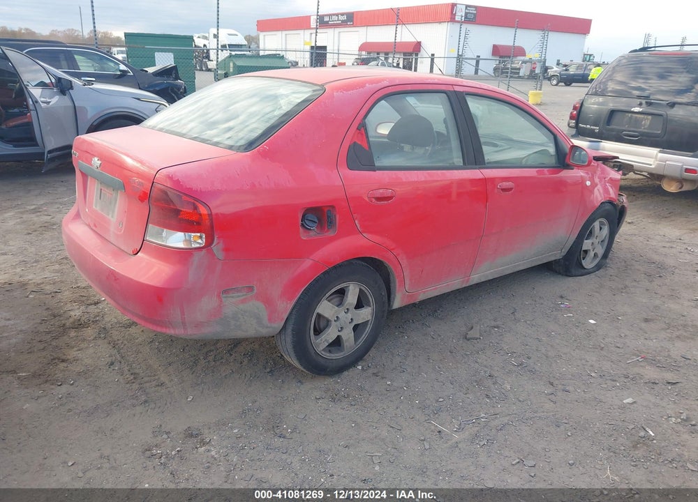 2006 CHEVROLET AVEO LS VIN: KL1TD56606B561930