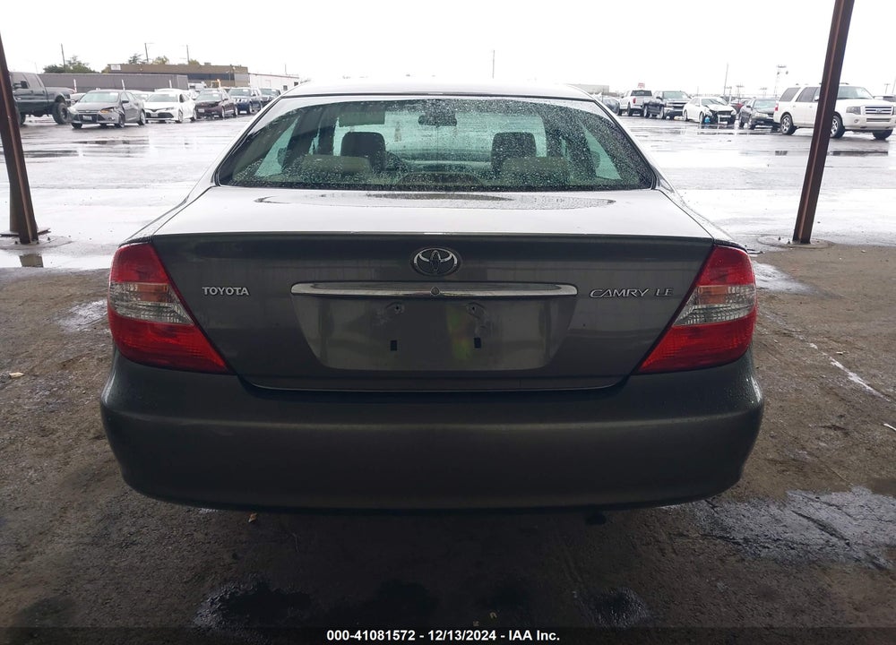 2004 TOYOTA CAMRY LE VIN: 4T1BE32K74U920146