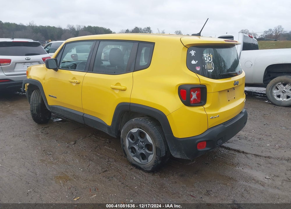 2016 JEEP RENEGADE SPORT VIN: ZACCJBAT9GPC87115