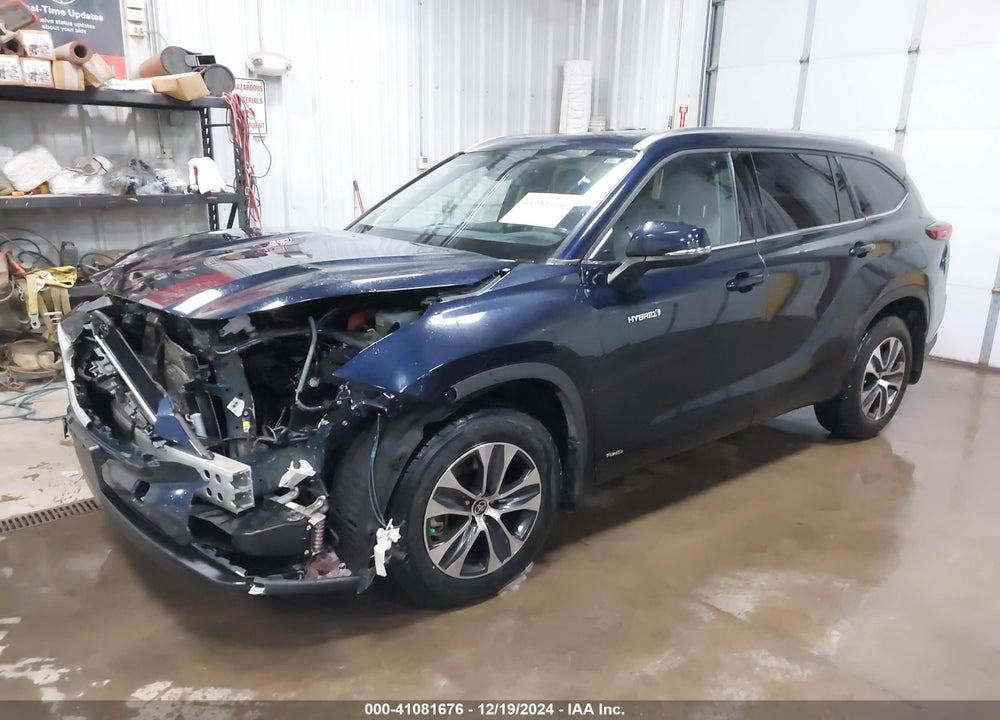 2021 TOYOTA HIGHLANDER HYBRID XLE VIN: 5TDGBRCH7MS064831