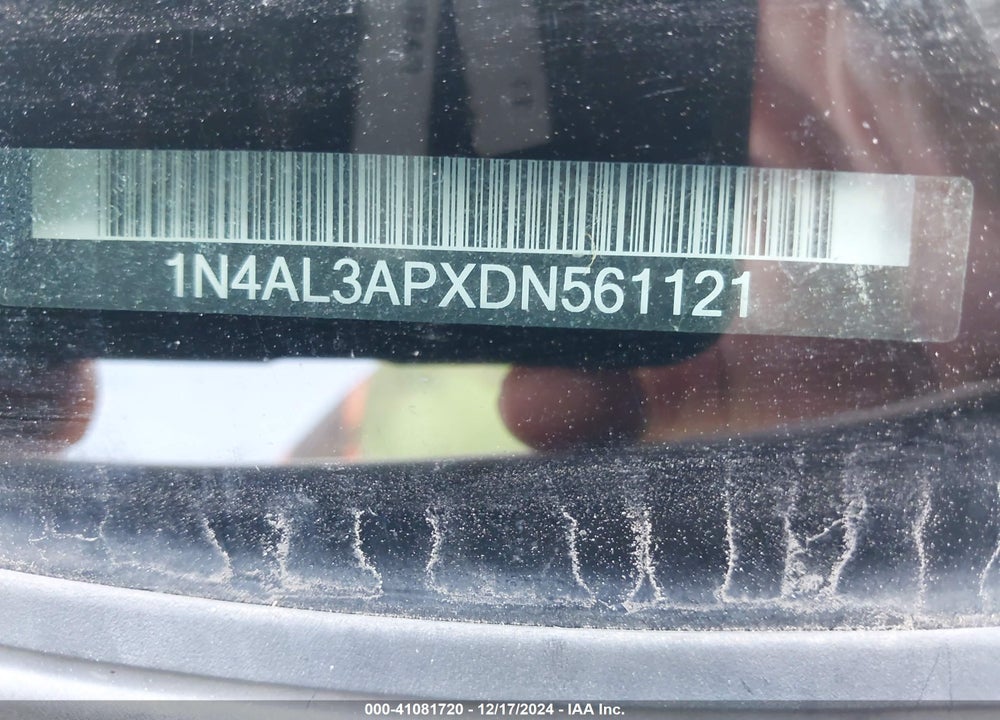 2013 NISSAN ALTIMA 2.5 S VIN: 1N4AL3APXDN561121