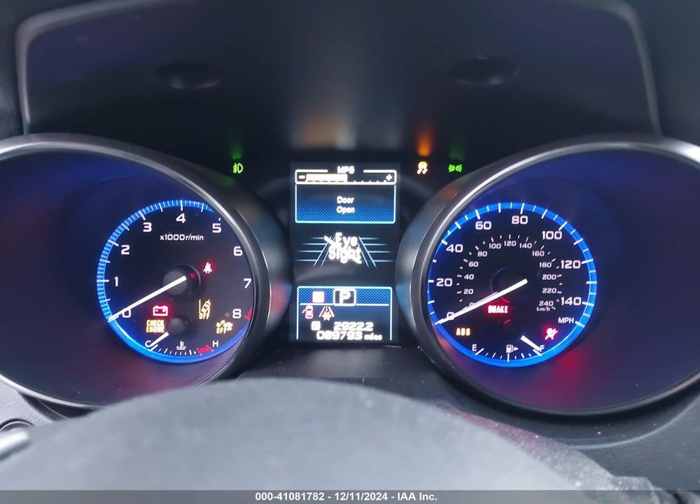 2019 SUBARU OUTBACK 2.5I PREMIUM VIN: 4S4BSAFC4K3220331