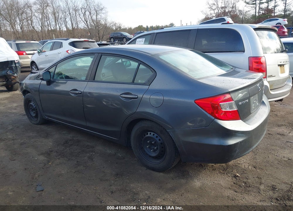 2012 HONDA CIVIC LX VIN: 2HGFB2F50CH302070