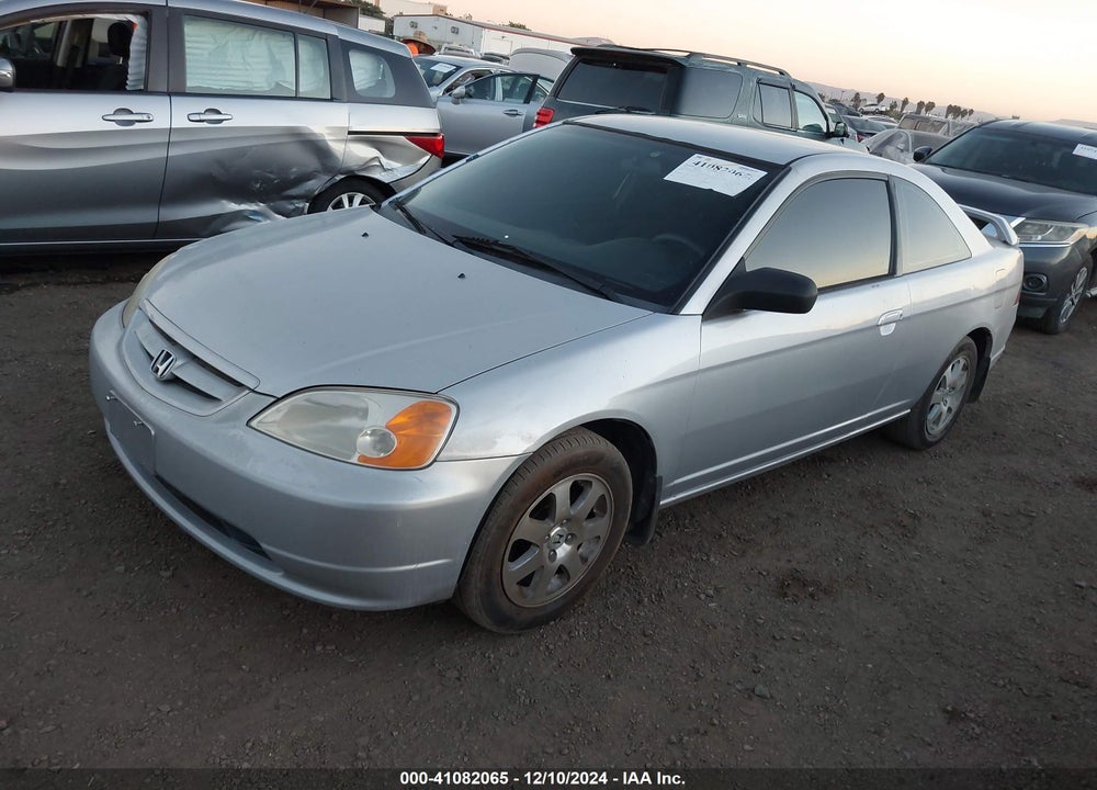 2002 HONDA CIVIC LX VIN: 1HGEM21572L075524