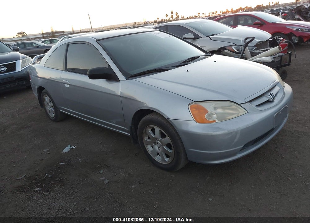 2002 HONDA CIVIC LX VIN: 1HGEM21572L075524