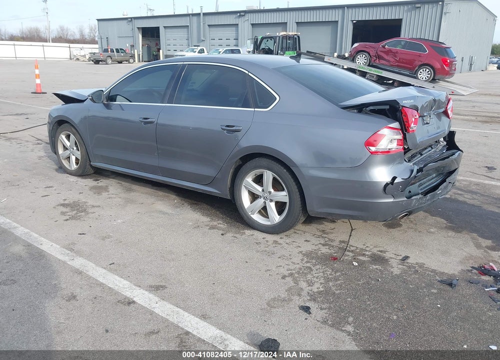 2012 VOLKSWAGEN PASSAT 2.5L SE VIN: 1VWBH7A3XCC031890