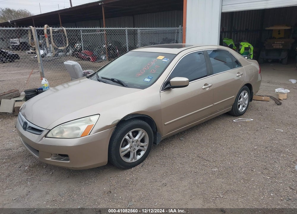 2007 HONDA ACCORD 2.4 EX VIN: 1HGCM56867A028600