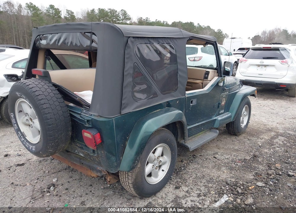 1999 JEEP WRANGLER SAHARA VIN: 1J4FY49S7XP470312