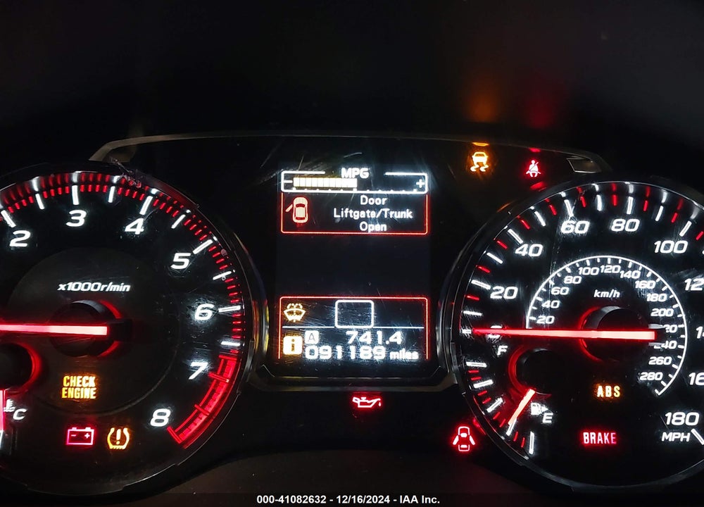 2019 SUBARU WRX VIN: JF1VA1A65K9816427