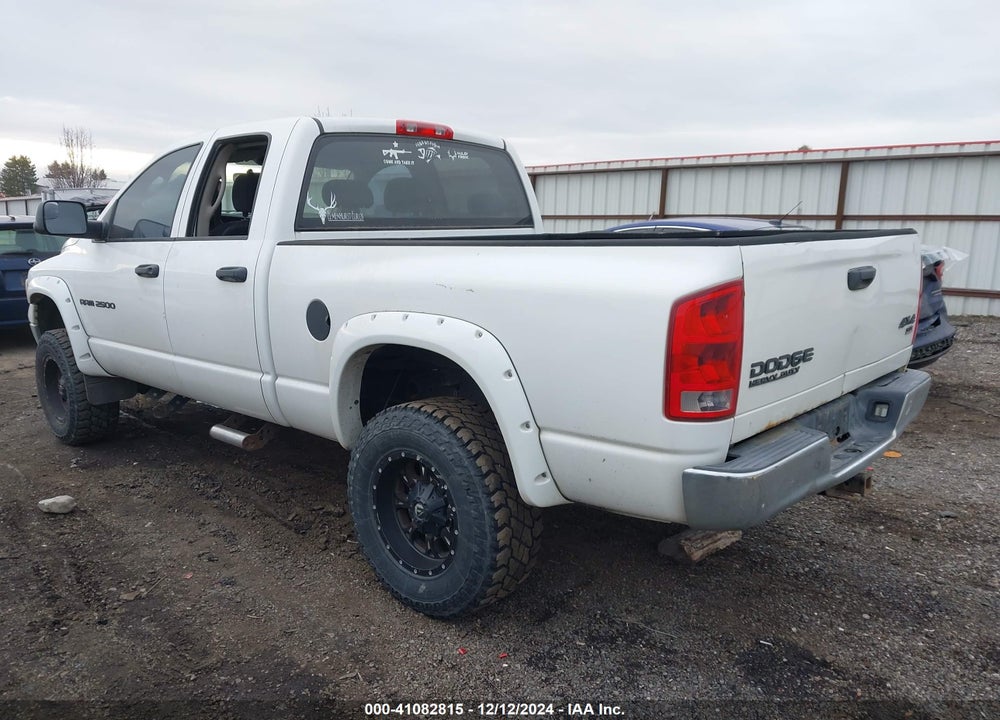 2004 DODGE RAM 2500 SLT/LARAMIE VIN: 3D7KU28D44G204534