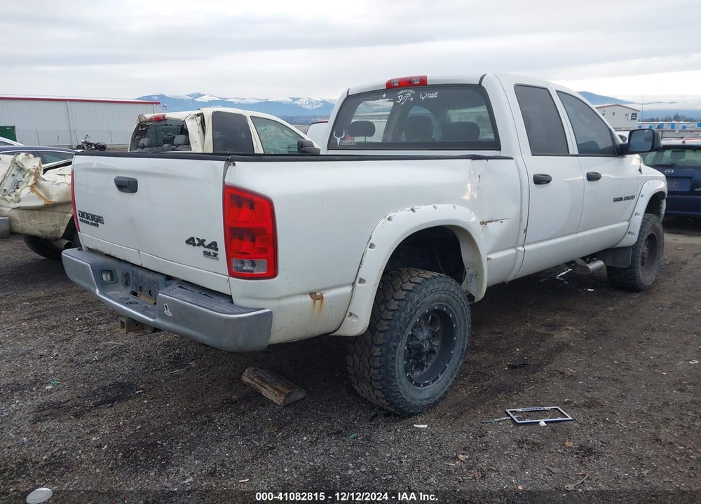 2004 DODGE RAM 2500 SLT/LARAMIE VIN: 3D7KU28D44G204534