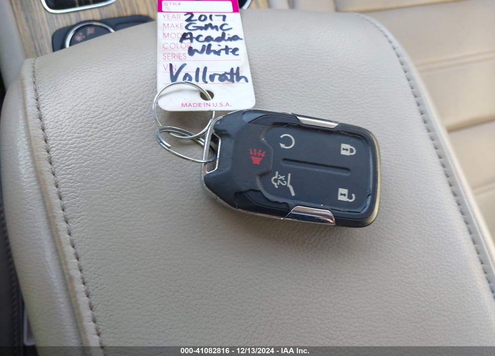 2017 GMC ACADIA DENALI VIN: 1GKKNPLSXHZ212187