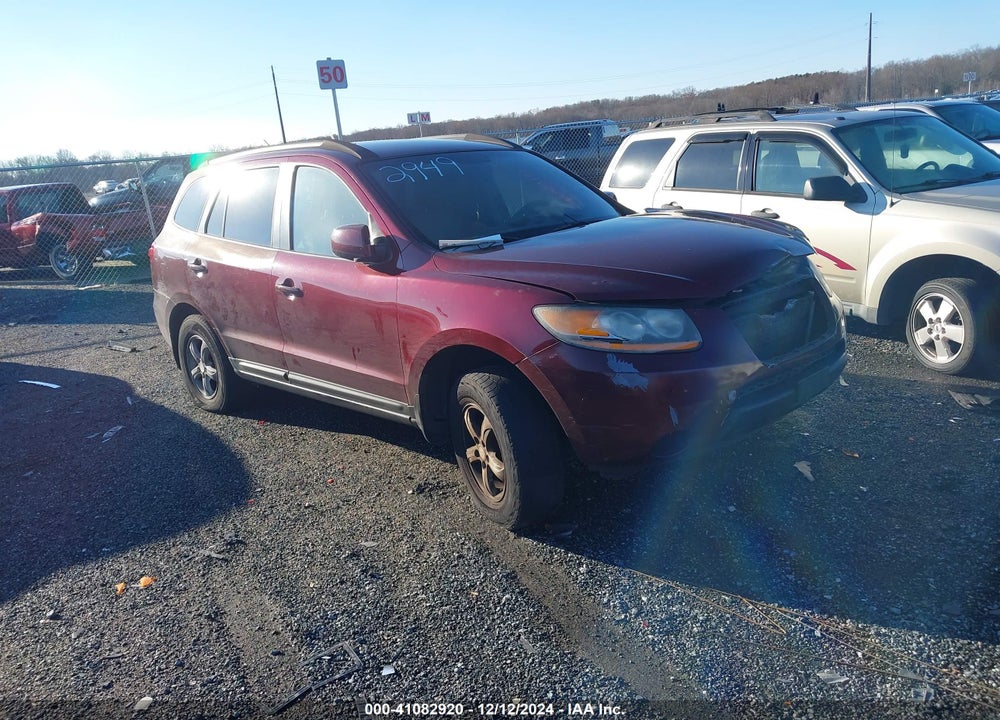 2008 HYUNDAI SANTA FE GLS VIN: 5NMSG13D68H152949