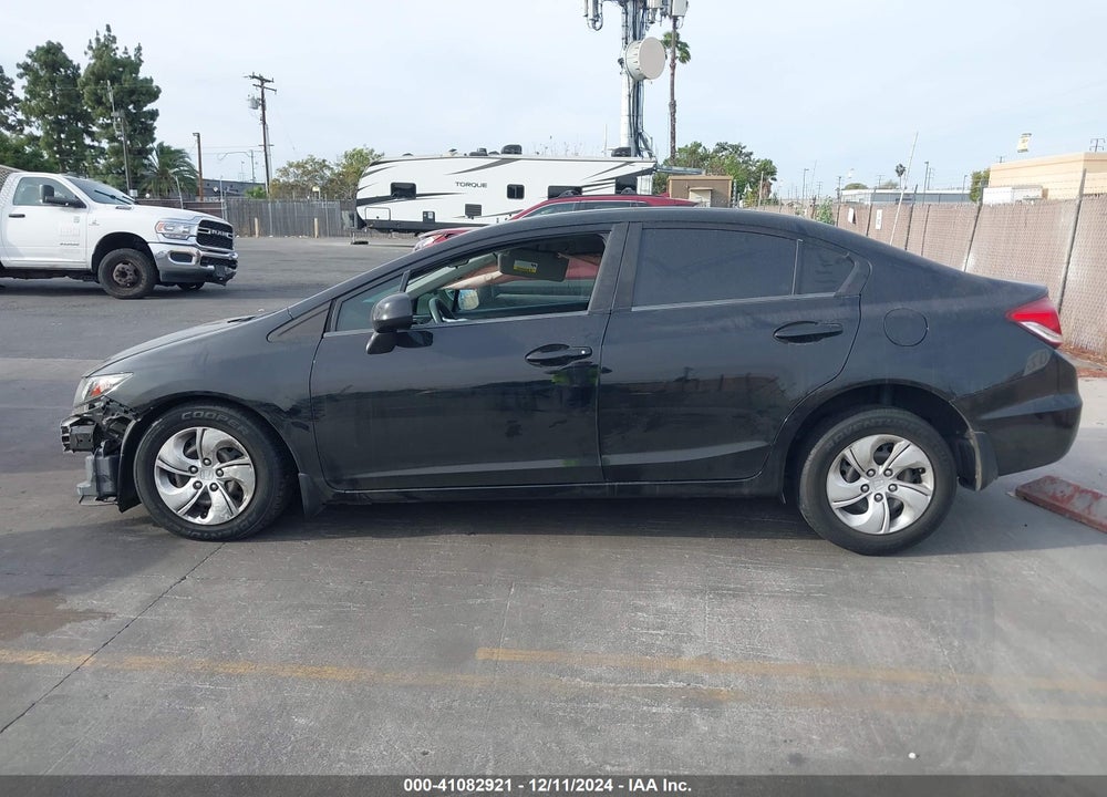 2013 HONDA CIVIC LX VIN: 19XFB2F51DE267812