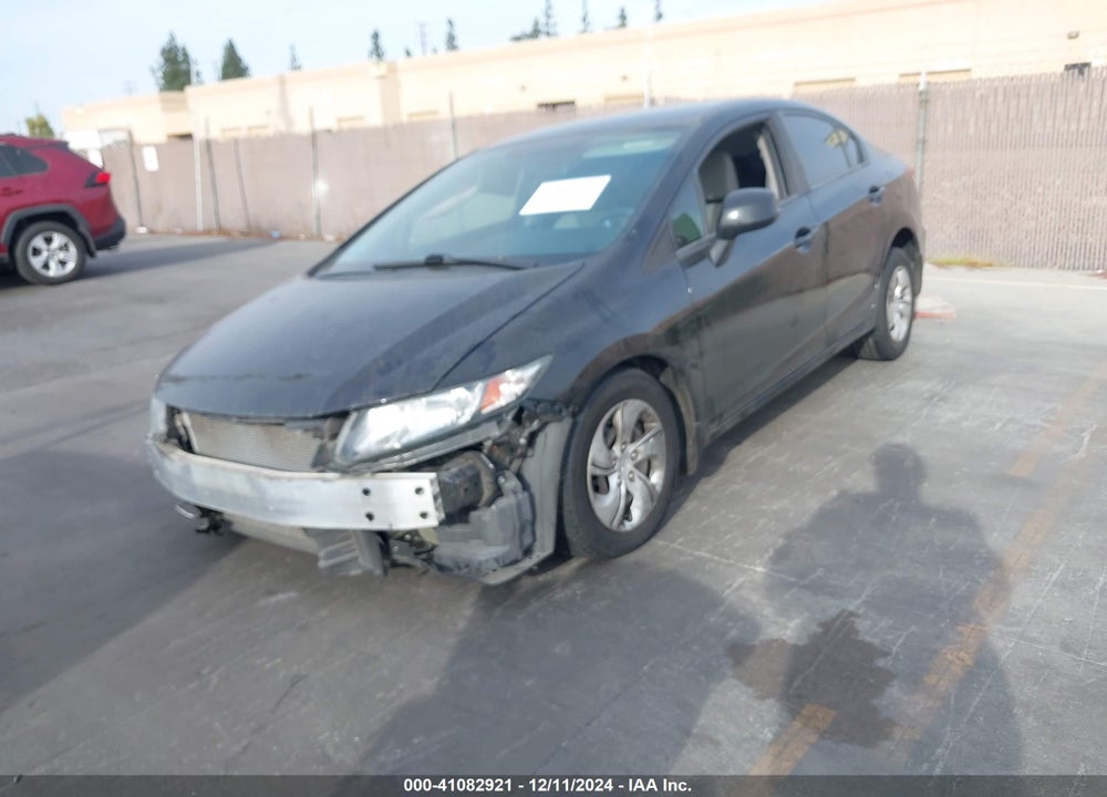 2013 HONDA CIVIC LX VIN: 19XFB2F51DE267812