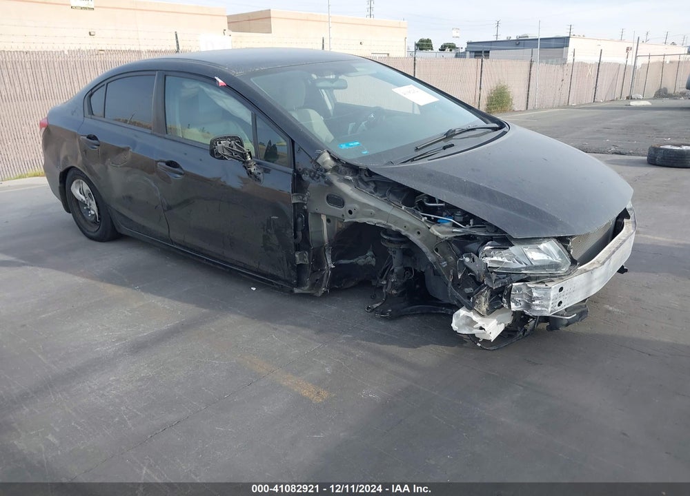 2013 HONDA CIVIC LX VIN: 19XFB2F51DE267812
