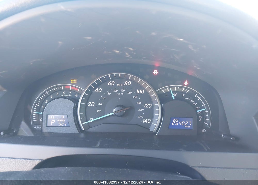 2012 TOYOTA CAMRY LE VIN: 4T4BF1FK6CR176538