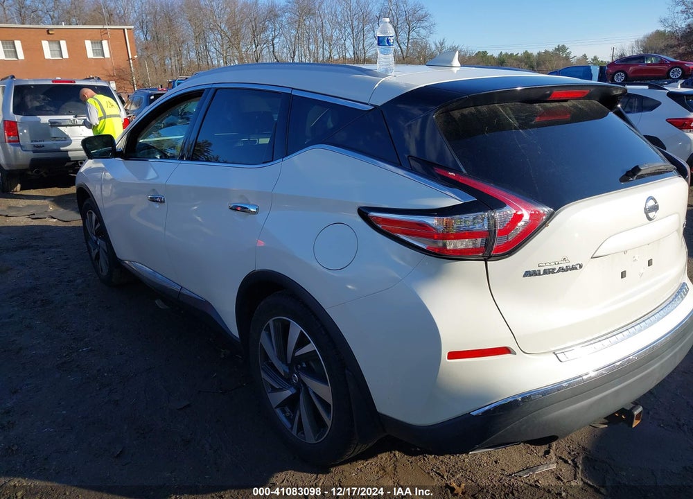 2017 NISSAN MURANO PLATINUM VIN: 5N1AZ2MH7HN128994