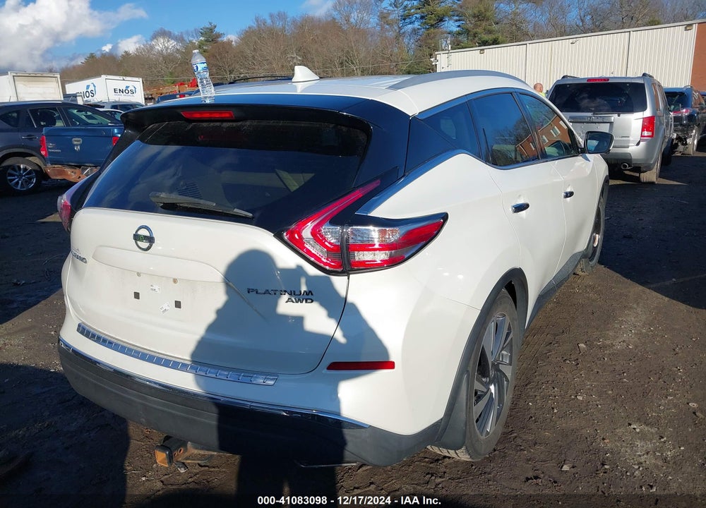2017 NISSAN MURANO PLATINUM VIN: 5N1AZ2MH7HN128994