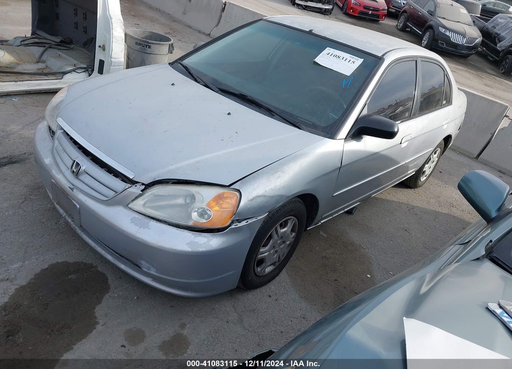 2002 HONDA CIVIC LX VIN: 2HGES15572H525907