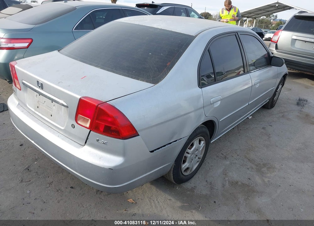 2002 HONDA CIVIC LX VIN: 2HGES15572H525907