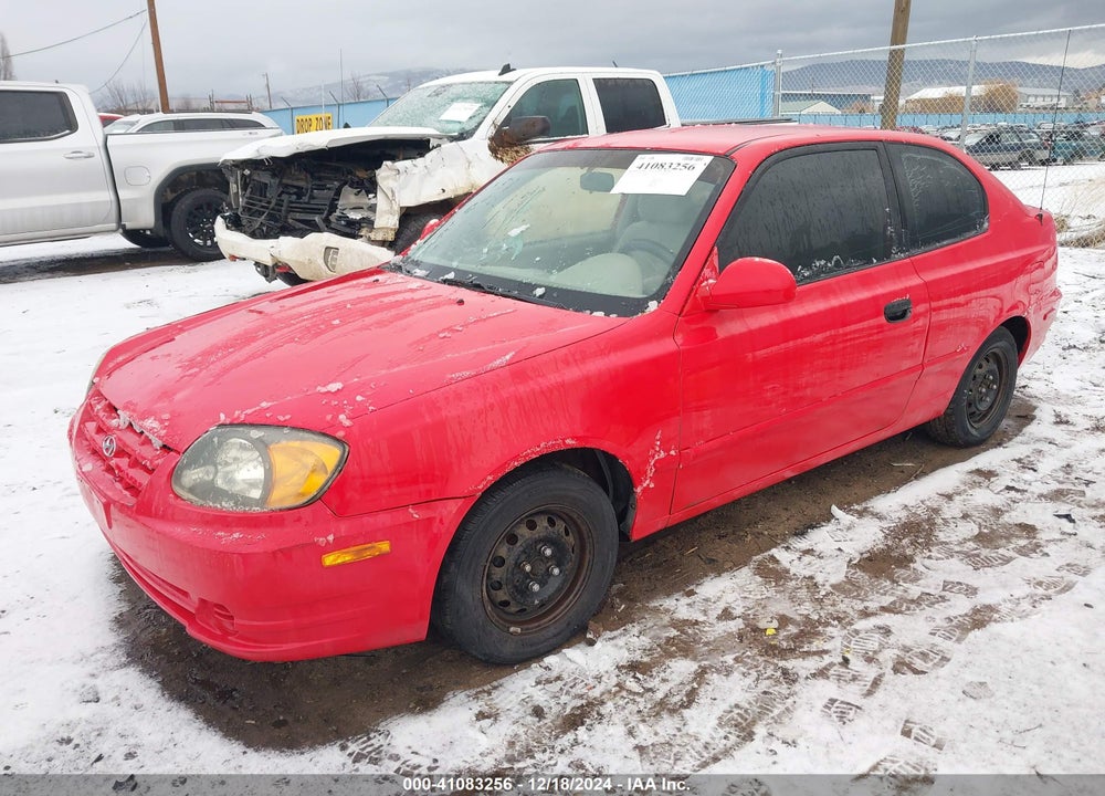2004 HYUNDAI ACCENT GL/GT VIN: KMHCG35C74U296156