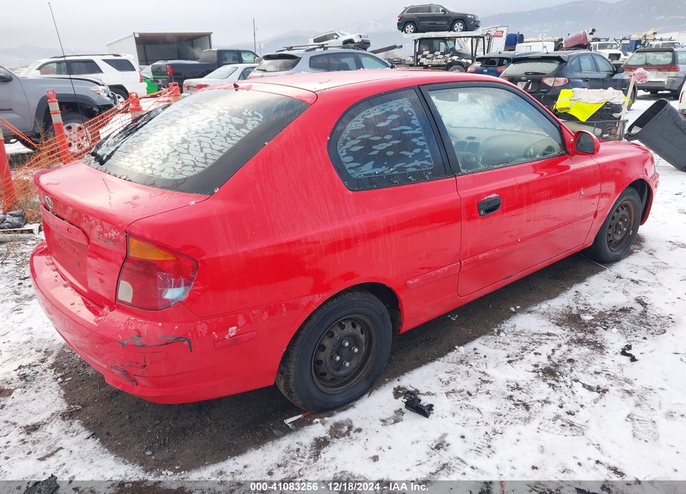 2004 HYUNDAI ACCENT GL/GT VIN: KMHCG35C74U296156