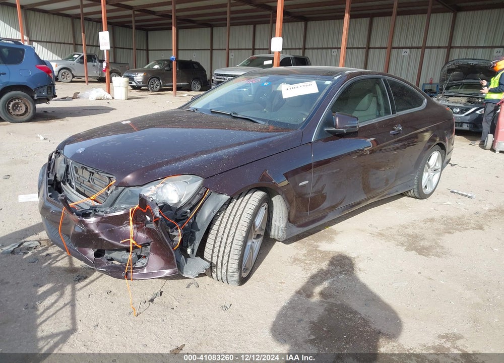 2012 MERCEDES-BENZ C 250 VIN: WDDGJ4HB6CF855611