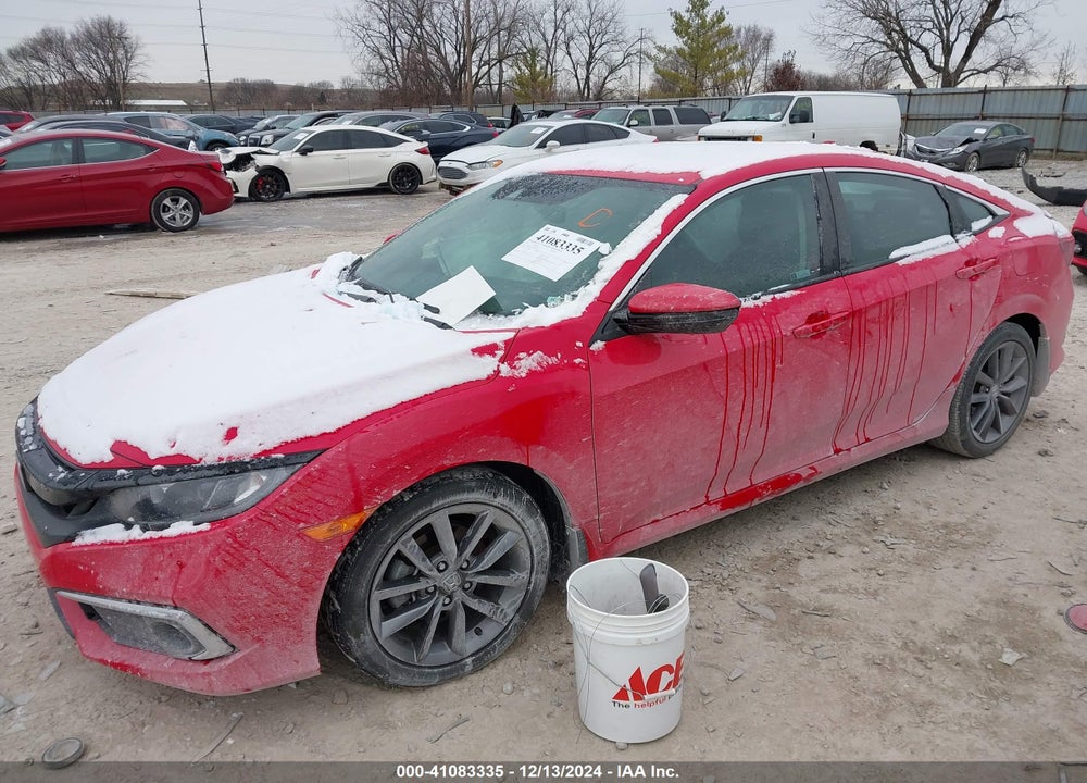 2021 HONDA CIVIC EX-L VIN: 2HGFC1F75MH701390