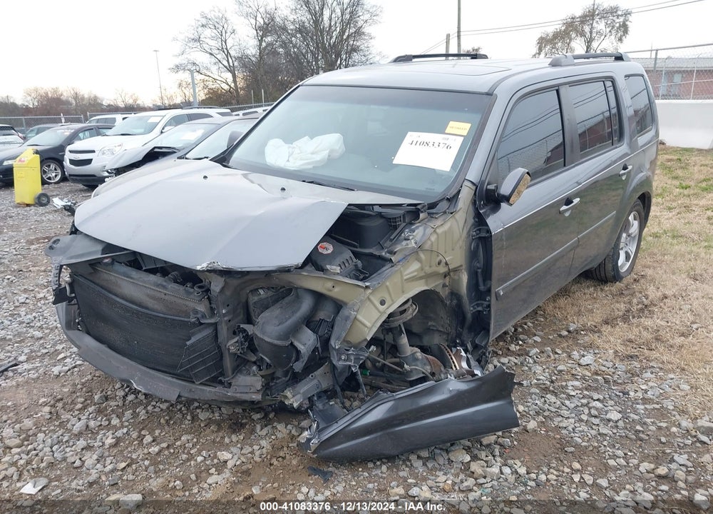 2012 HONDA PILOT EX-L VIN: 5FNYF3H66CB022554