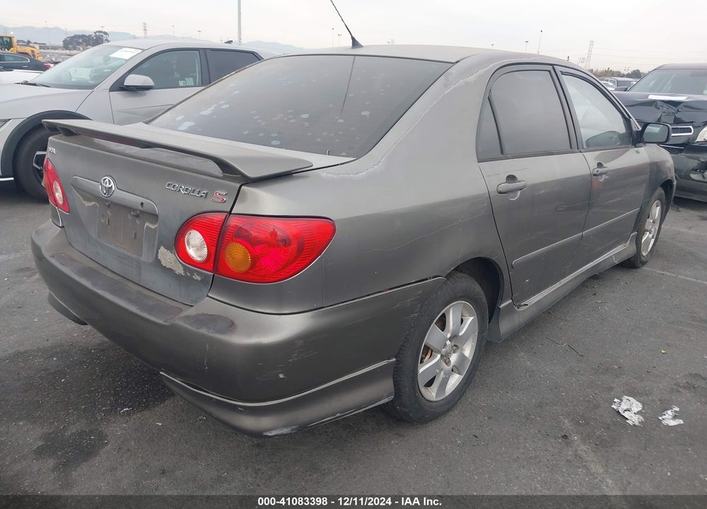 2004 TOYOTA COROLLA S VIN: 1NXBR38E64Z283398