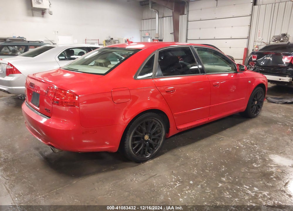 2008 AUDI A4 2.0T/2.0T SPECIAL EDITION VIN: WAUDF78E48A142167