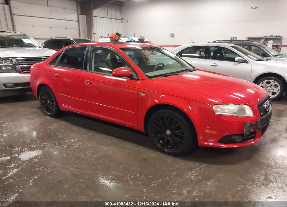 2008 AUDI A4 2.0T/2.0T SPECIAL EDITION VIN: WAUDF78E48A142167