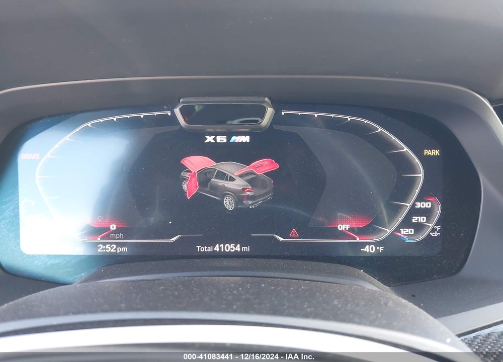 2022 BMW X6 M VIN: 5YMCY0C08N9L74433