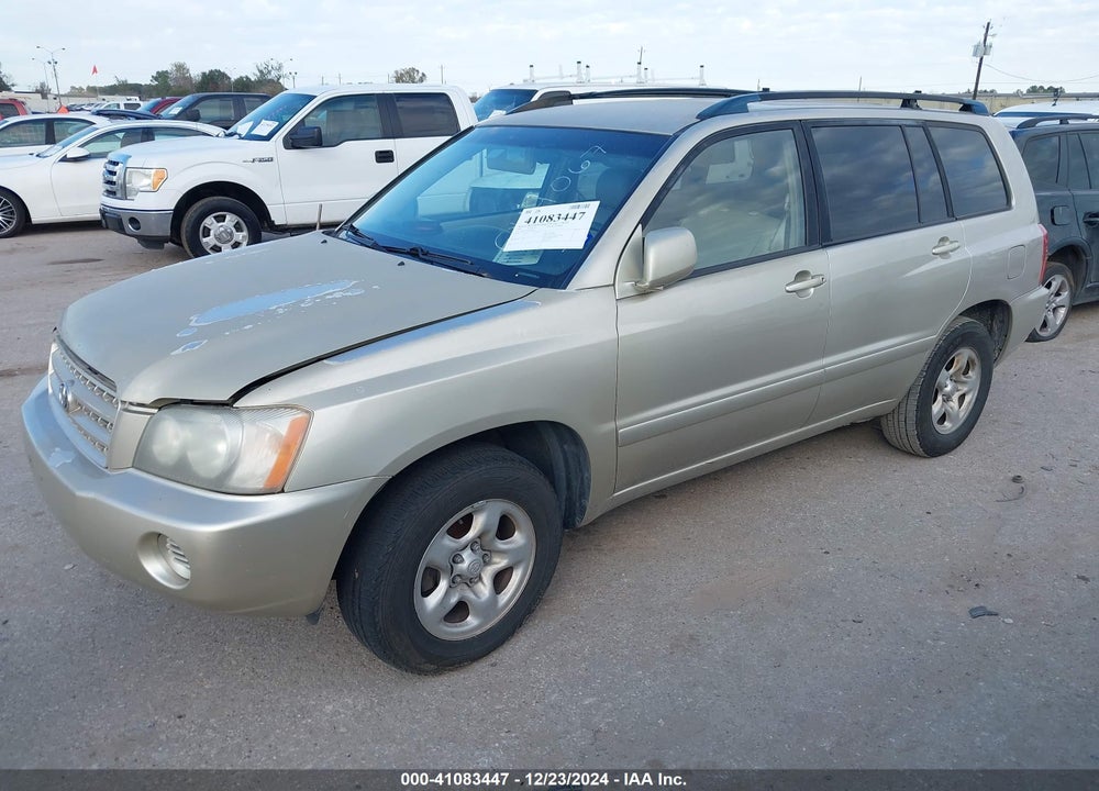 2002 TOYOTA HIGHLANDER V6 VIN: JTEGF21AX20044067
