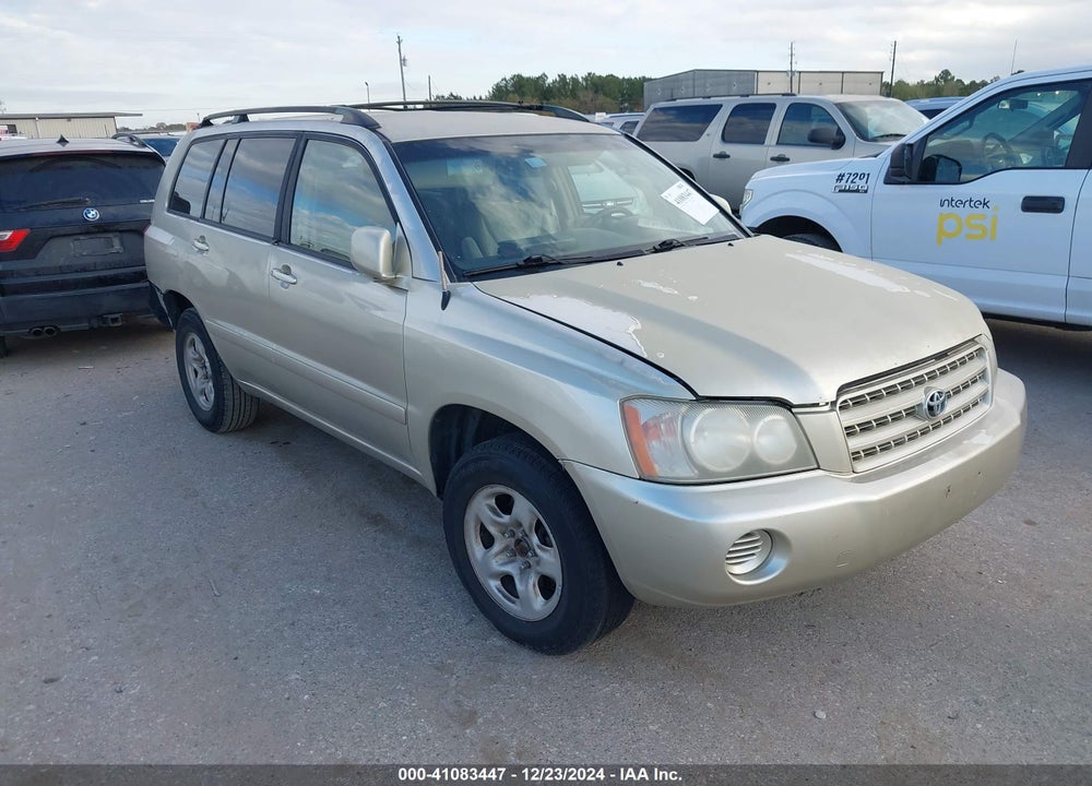 2002 TOYOTA HIGHLANDER V6 VIN: JTEGF21AX20044067