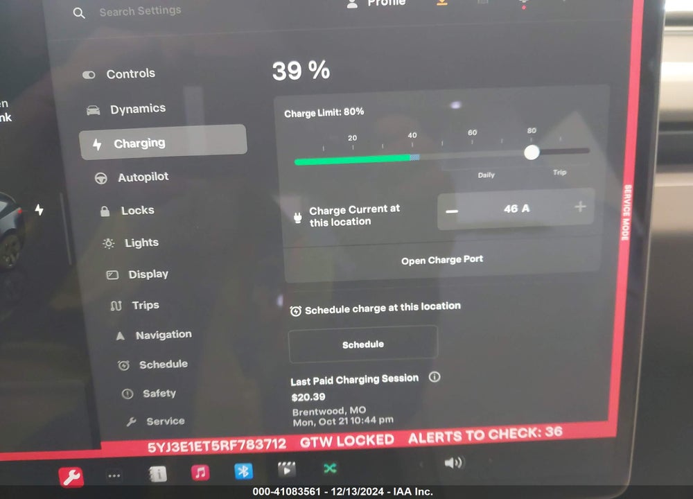 2024 TESLA MODEL 3 VIN: 5YJ3E1ET5RF783712